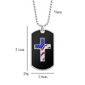 Amerikanische Flagge Dog Tags Halsketten Verkauf mit Rabatt auf Lager, Legierung Anhänger Halsketten Schmuck OEM